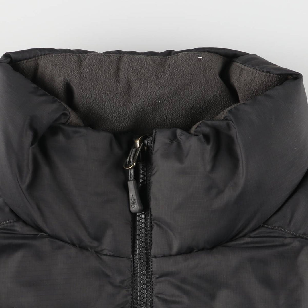 The North Face 550 Fill Power Goose Down Vest, Men's Size Medium polyester Charcoal Vintage Second Hand