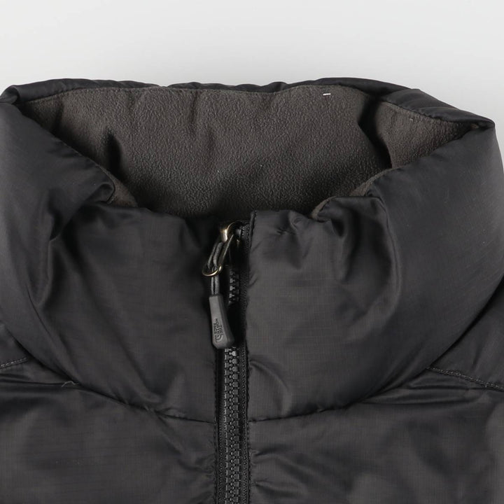 The North Face 550 Fill Power Goose Down Vest, Men's Size Medium polyester Charcoal Vintage Second Hand