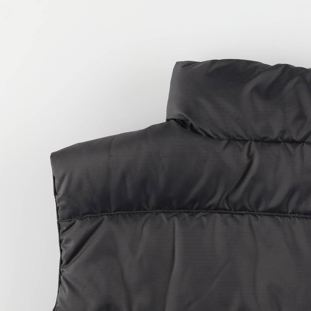 The North Face 550 Fill Power Goose Down Vest, Men's Size Medium polyester Charcoal Vintage Second Hand