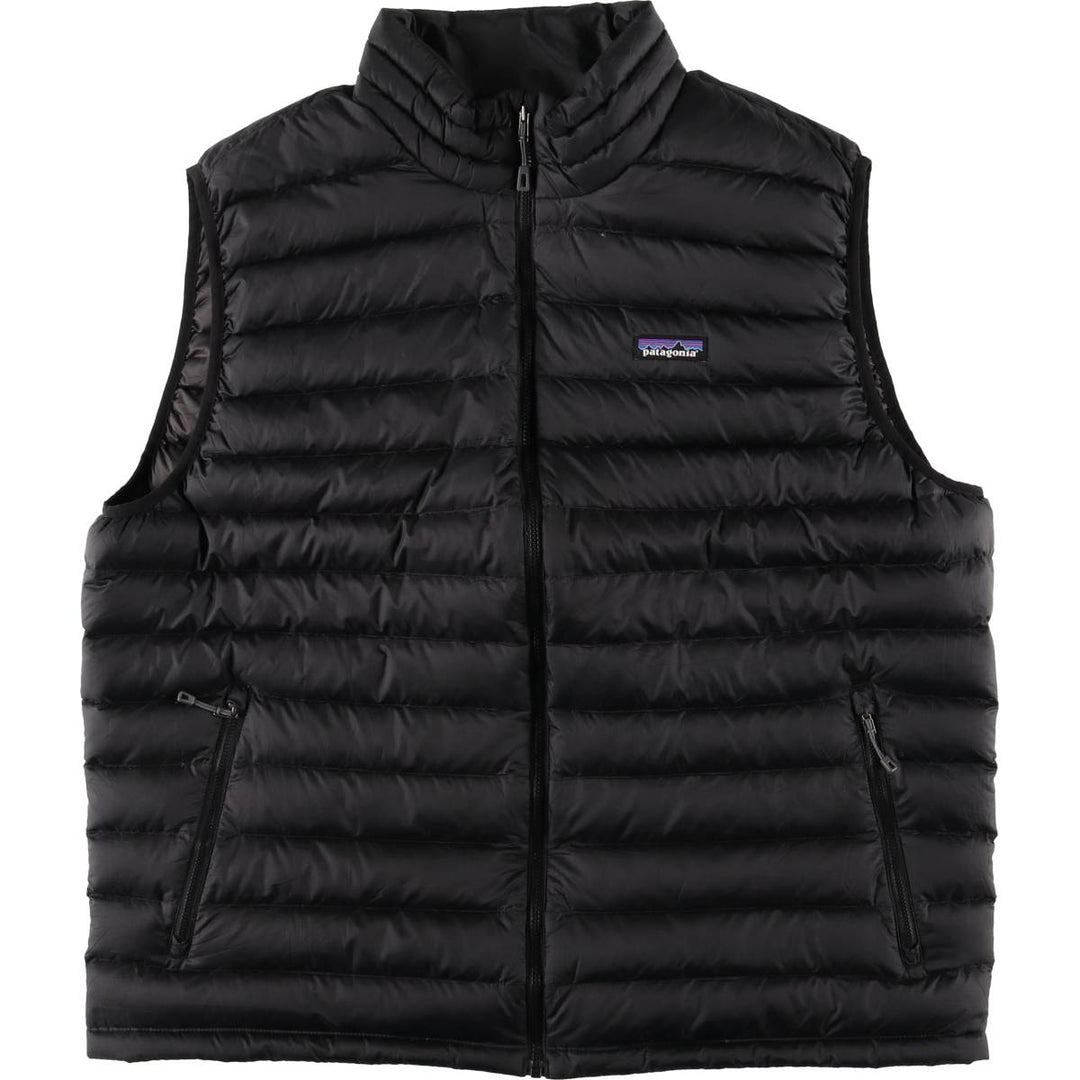 Patagonia 84622FA17 Ripstop Goose Down Vest, Men's XXL polyester black type Vintage Second Hand