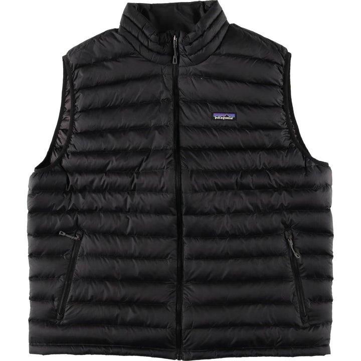 Patagonia 84622FA17 Ripstop Goose Down Vest, Men's XXL polyester black type Vintage Second Hand