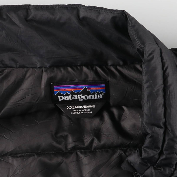 Patagonia 84622FA17 Ripstop Goose Down Vest, Men's XXL polyester black type Vintage Second Hand