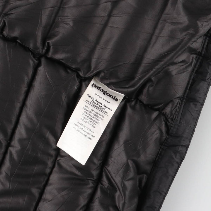 Patagonia 84622FA17 Ripstop Goose Down Vest, Men's XXL polyester black type Vintage Second Hand