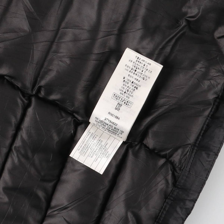 Patagonia 84622FA17 Ripstop Goose Down Vest, Men's XXL polyester black type Vintage Second Hand