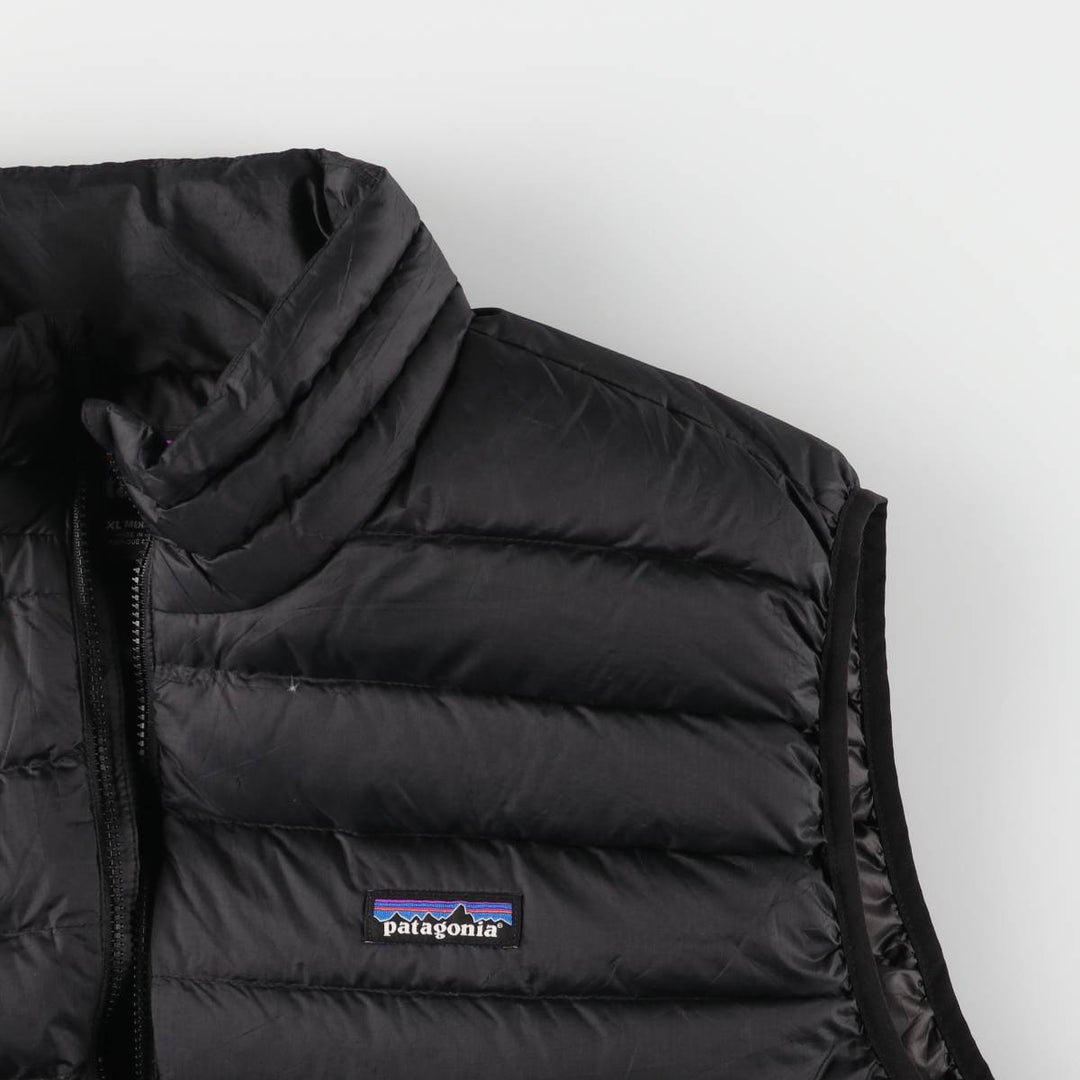 Patagonia 84622FA17 Ripstop Goose Down Vest, Men's XXL polyester black type Vintage Second Hand