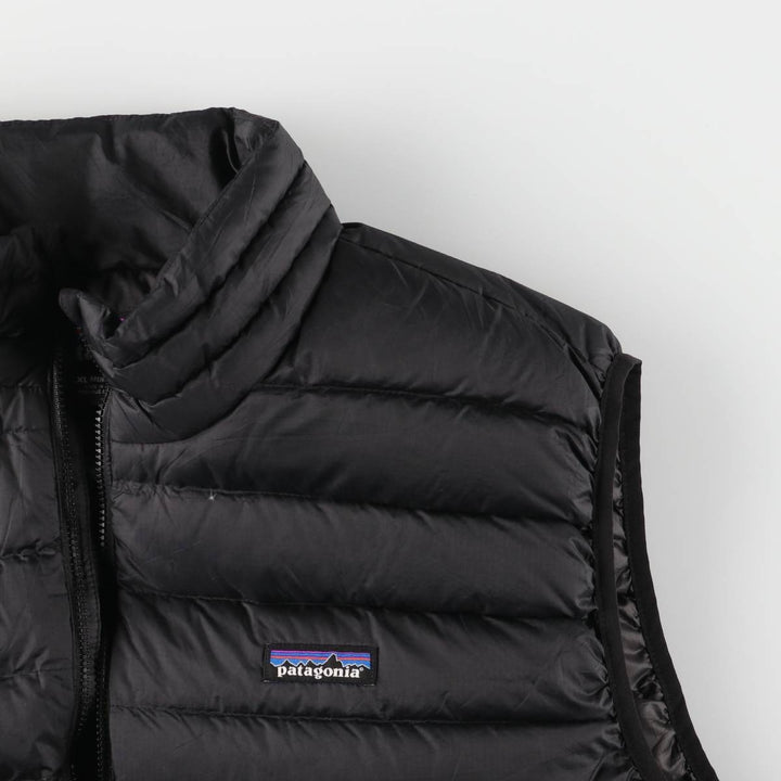 Patagonia 84622FA17 Ripstop Goose Down Vest, Men's XXL polyester black type Vintage Second Hand
