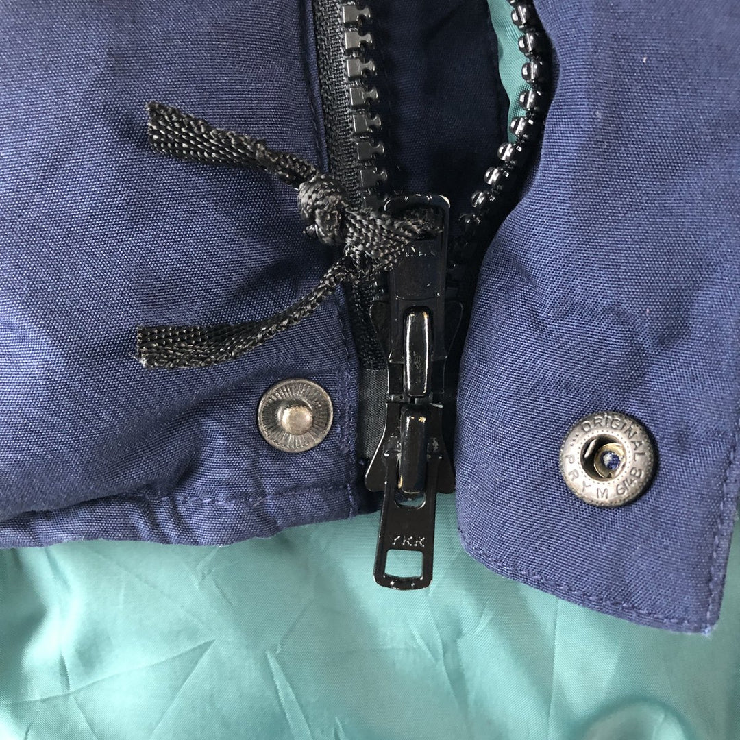 Eddie Bauer Goose Down Vest, Men's Size L polyester navy blue type Vintage Second Hand