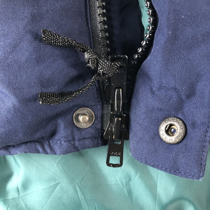 Eddie Bauer Goose Down Vest, Men's Size L polyester navy blue type Vintage Second Hand