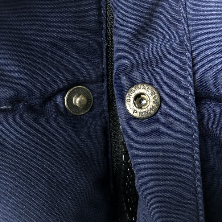 Eddie Bauer Goose Down Vest, Men's Size L polyester navy blue type Vintage Second Hand