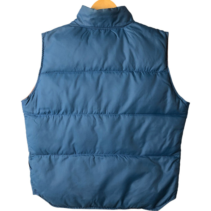Vintage 90'S Robinson's down vest, made in the USA, size L, men's Nylon blue type Vintage Second Hand