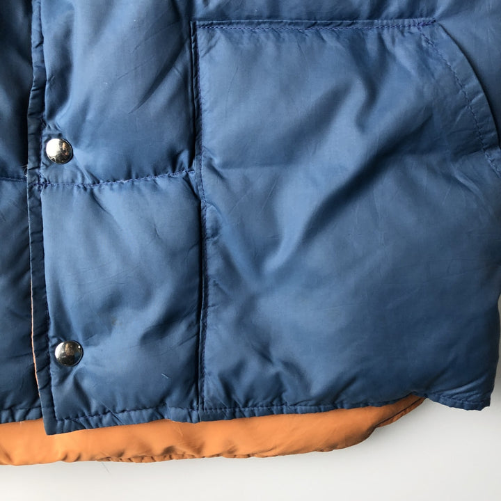 Vintage 90'S Robinson's down vest, made in the USA, size L, men's Nylon blue type Vintage Second Hand