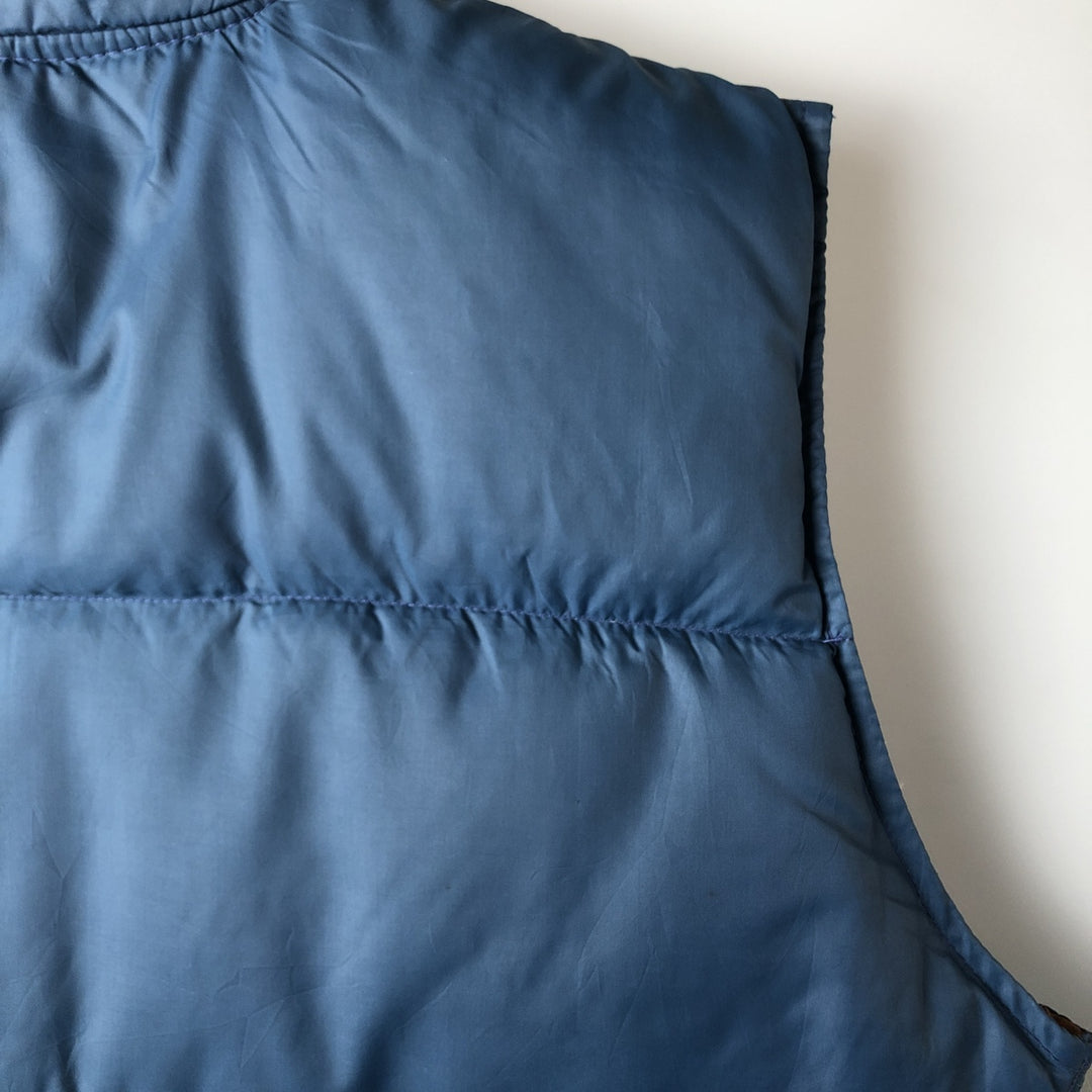 Vintage 90'S Robinson's down vest, made in the USA, size L, men's Nylon blue type Vintage Second Hand