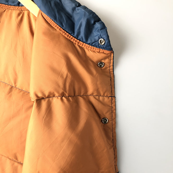 Vintage 90'S Robinson's down vest, made in the USA, size L, men's Nylon blue type Vintage Second Hand