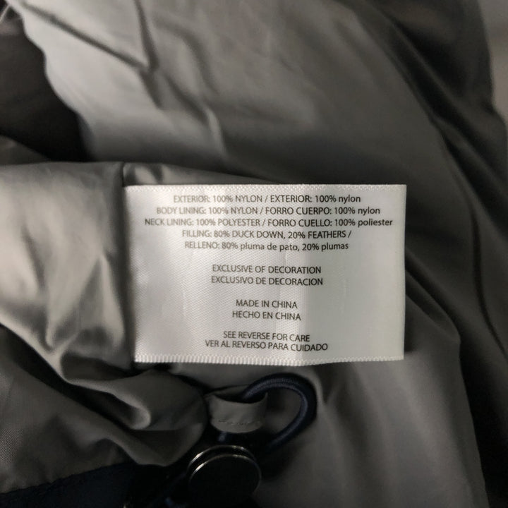 Orvis Down Vest, Men's XL Nylon navy blue type Vintage Second Hand