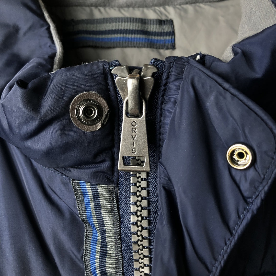 Orvis Down Vest, Men's XL Nylon navy blue type Vintage Second Hand