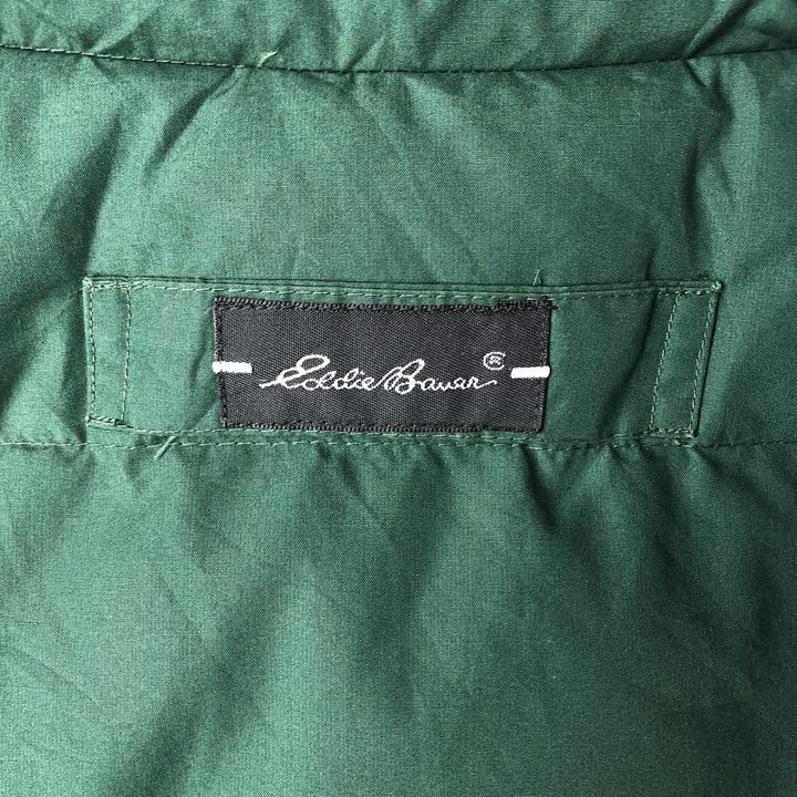 90s-00'S Eddie Bauer Check Pattern Reversible Goose Down Vest, Men's XL polyester green type Vintage Second Hand