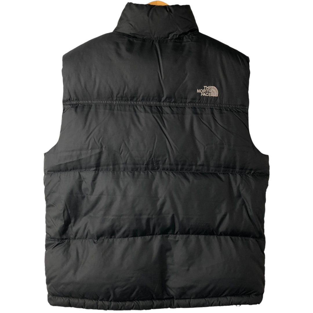The North Face 550 Fill Power Goose Down Vest, Men's Size Medium Nylon black type Vintage Second Hand