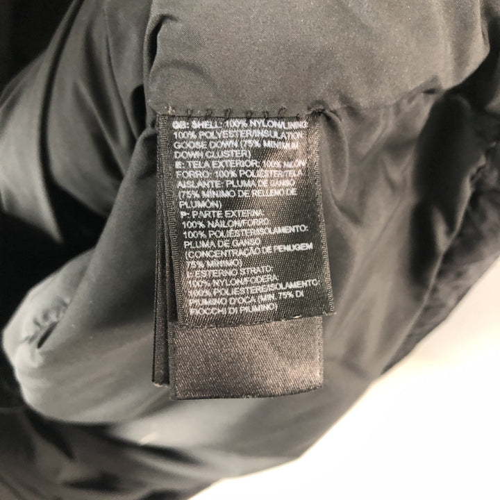 The North Face 550 Fill Power Goose Down Vest, Men's Size Medium Nylon black type Vintage Second Hand