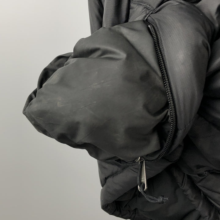 The North Face 550 Fill Power Goose Down Vest, Men's Size Medium Nylon black type Vintage Second Hand