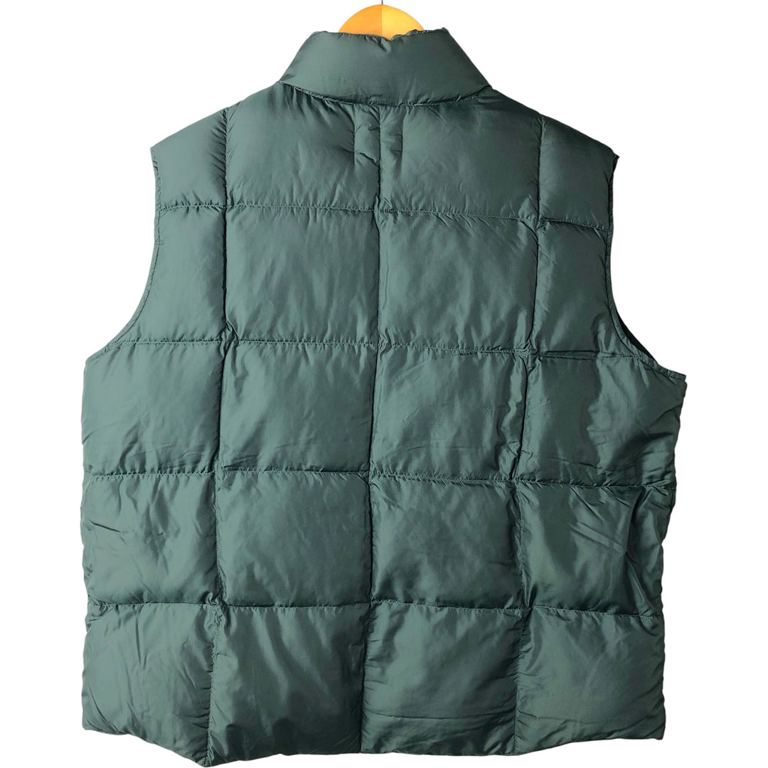 Lands' End Goose Down Vest, Men's XL Nylon blue type Vintage Second Hand