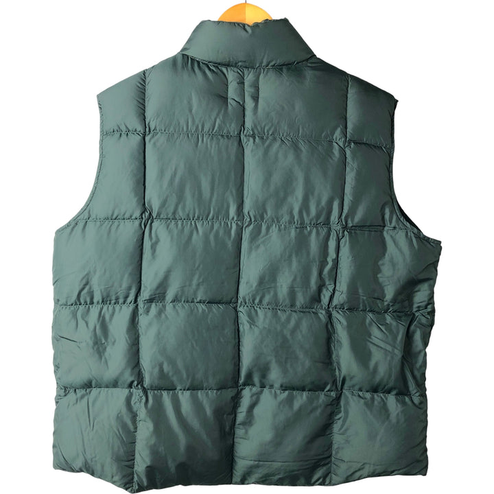 Lands' End Goose Down Vest, Men's XL Nylon blue type Vintage Second Hand