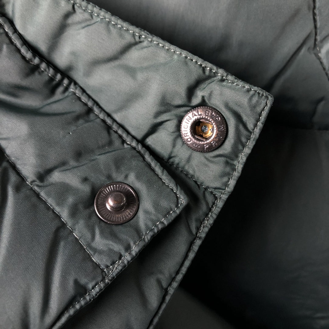 Lands' End Goose Down Vest, Men's XL Nylon blue type Vintage Second Hand