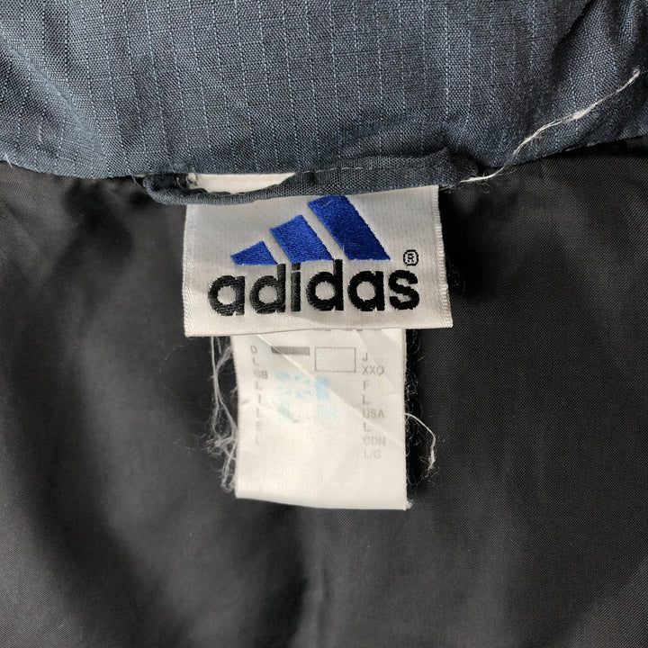 2000'S Adidas down vest, men's size L polyamide gray type Vintage Second Hand