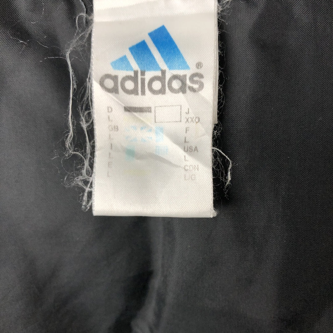 2000'S Adidas down vest, men's size L polyamide gray type Vintage Second Hand