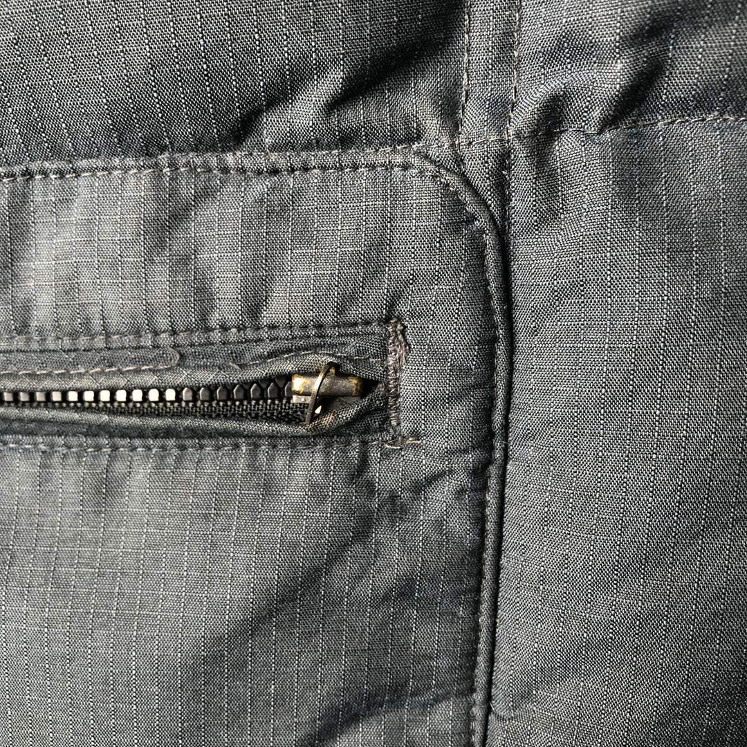 2000'S Adidas down vest, men's size L polyamide gray type Vintage Second Hand