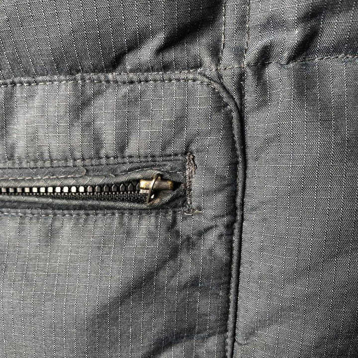 2000'S Adidas down vest, men's size L polyamide gray type Vintage Second Hand