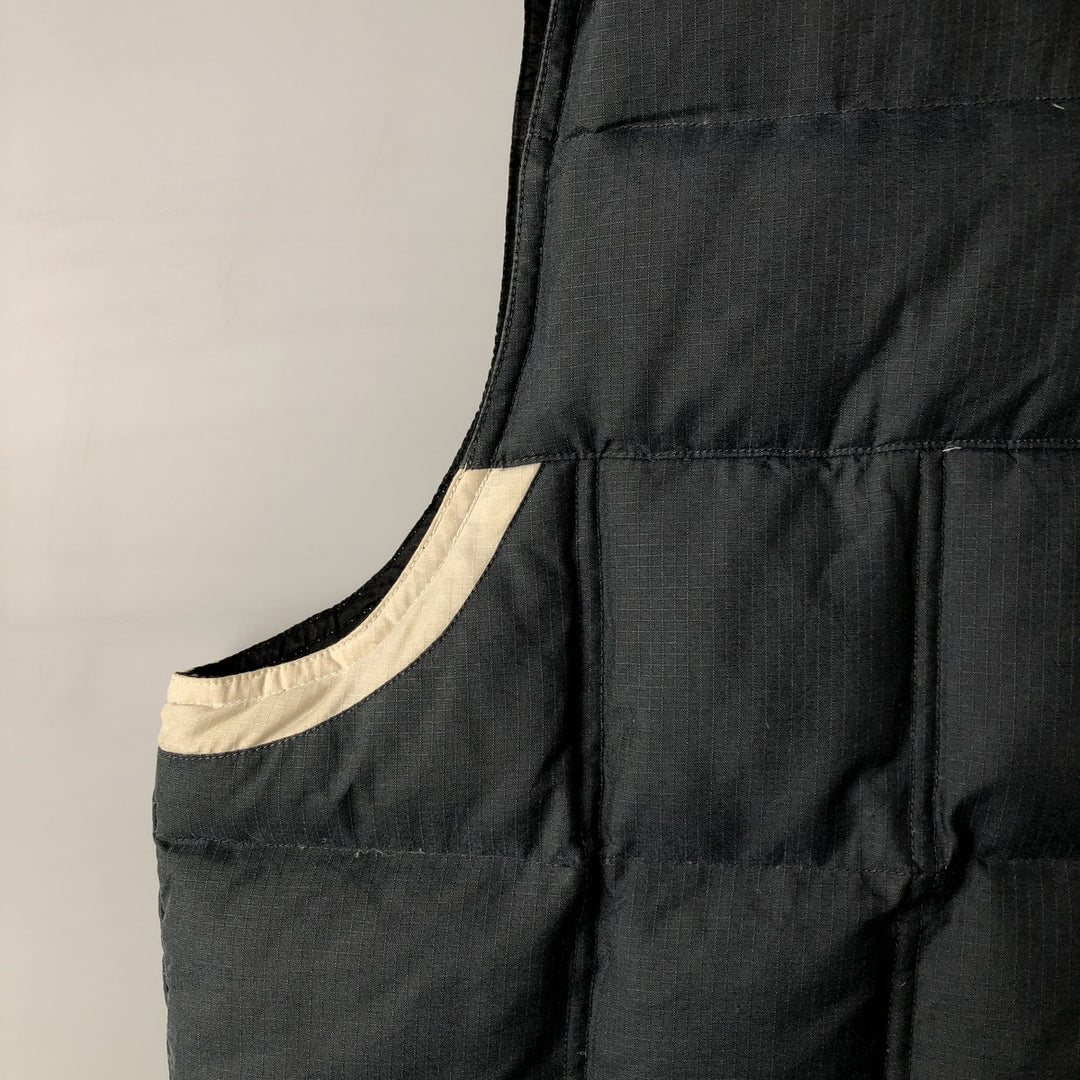 2000'S Adidas down vest, men's size L polyamide gray type Vintage Second Hand