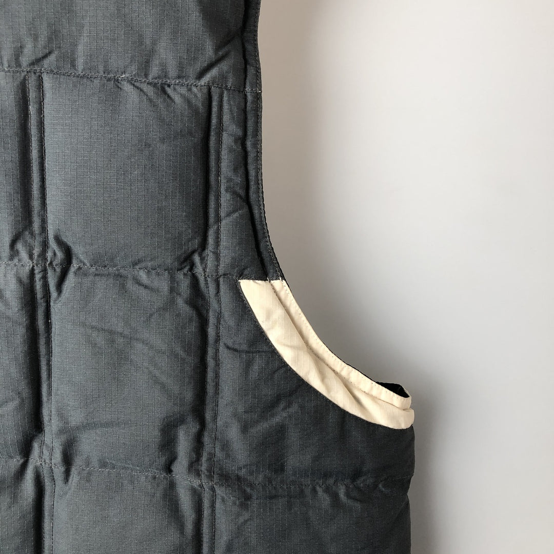 2000'S Adidas down vest, men's size L polyamide gray type Vintage Second Hand