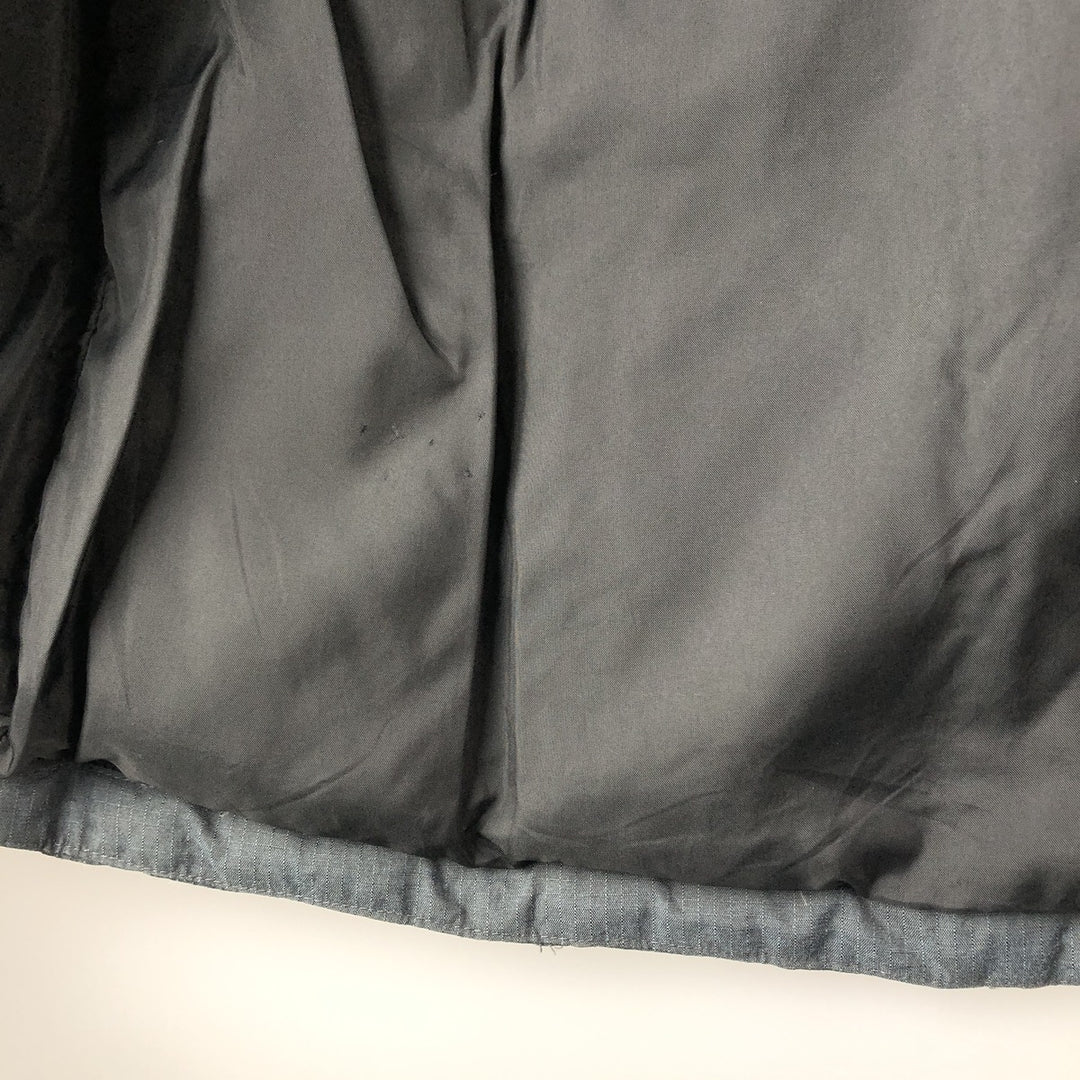 2000'S Adidas down vest, men's size L polyamide gray type Vintage Second Hand