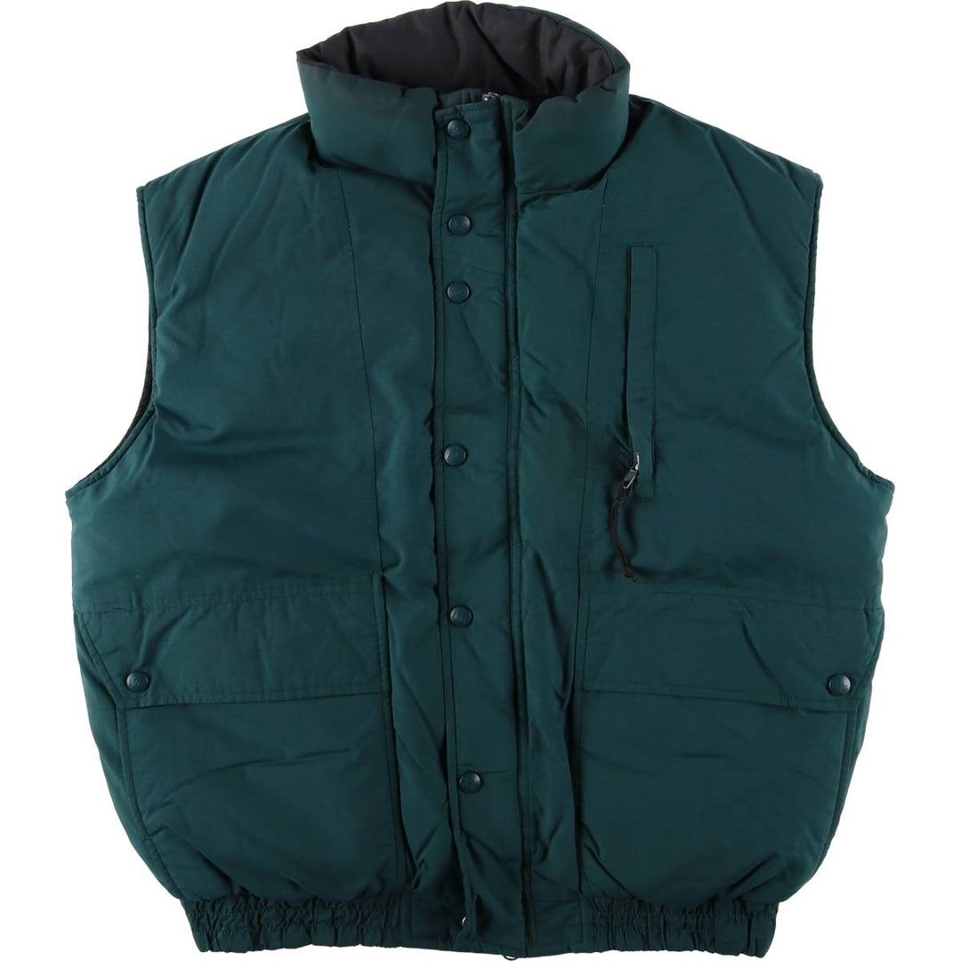 90'S REI Vintage Down Vest, Men's Size L unclear green type Vintage Second Hand