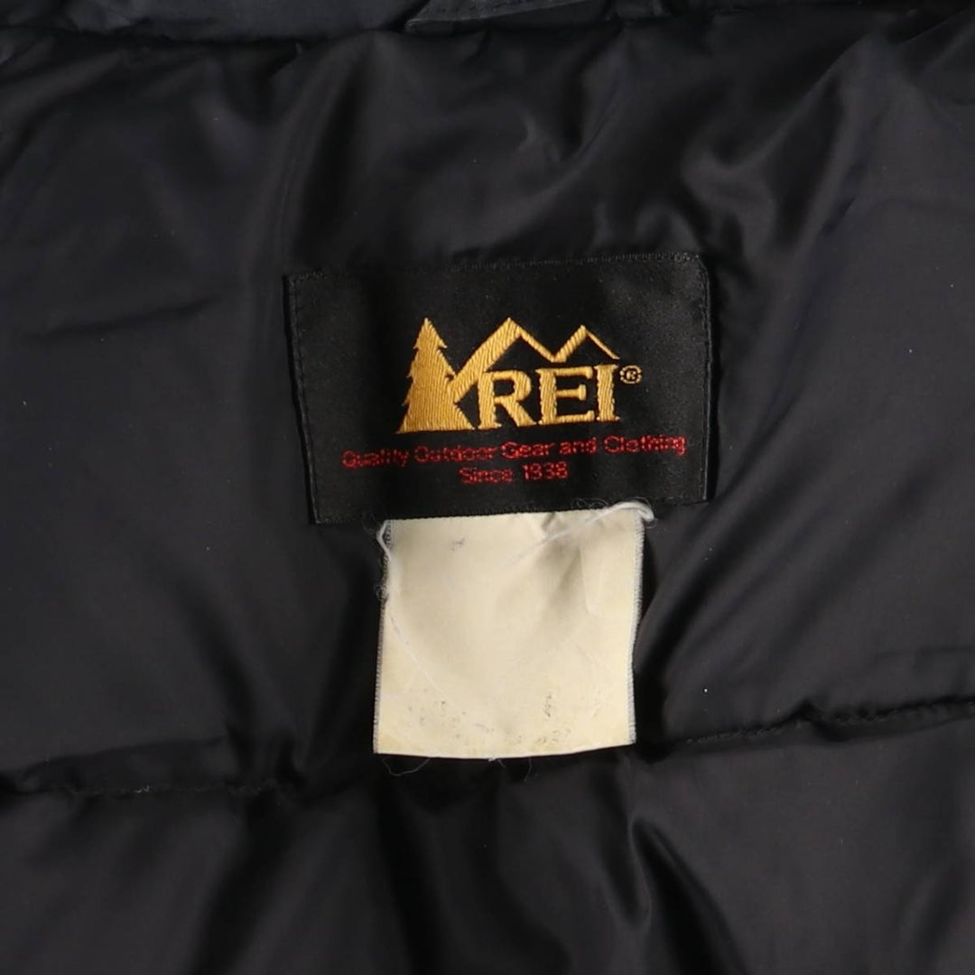 90'S REI Vintage Down Vest, Men's Size L unclear green type Vintage Second Hand
