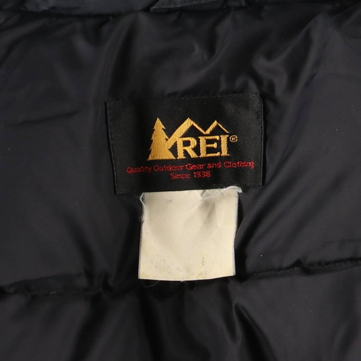 90'S REI Vintage Down Vest, Men's Size L unclear green type Vintage Second Hand