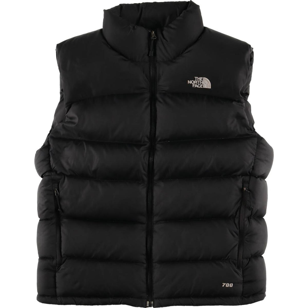 The North Face 700 Fill Power Goose Down Vest, Men's Size M Nylon black type Vintage Second Hand