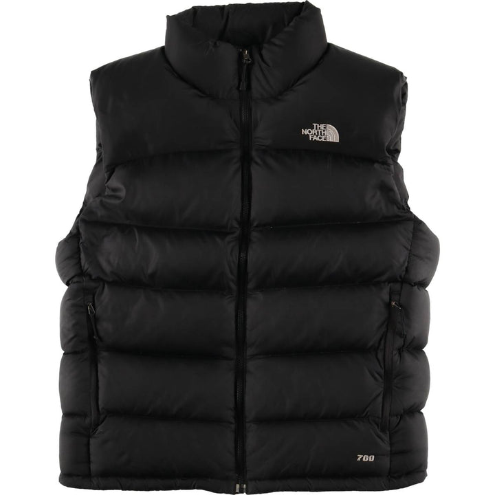The North Face 700 Fill Power Goose Down Vest, Men's Size M Nylon black type Vintage Second Hand