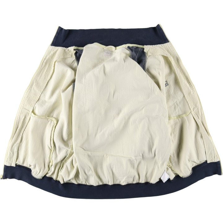 2000'S adidas Originals Corduroy Jersey Track Jacket, Men's Size XL cotton unbleached Vintage Second Hand