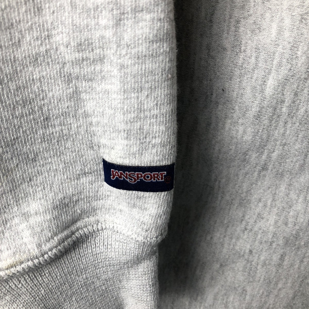 Vintage 90'S Jansport college sweatshirt, made in the USA, size small, men's unclear gray type Vintage Second Hand