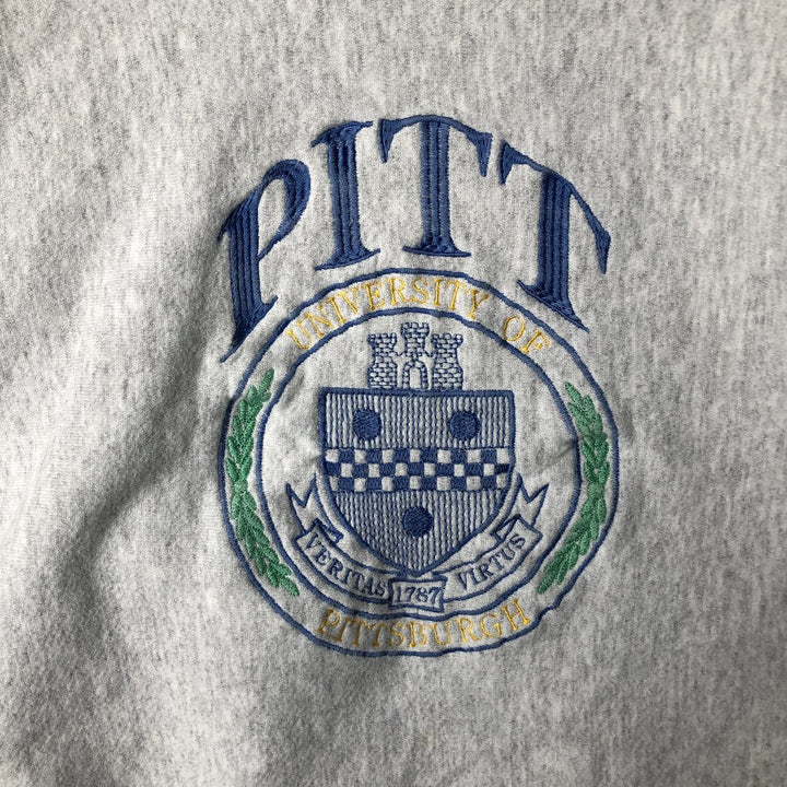 90'S Lee College Sweatshirt, Made in USA, Men's L, Vintage unclear gray type Vintage Second Hand