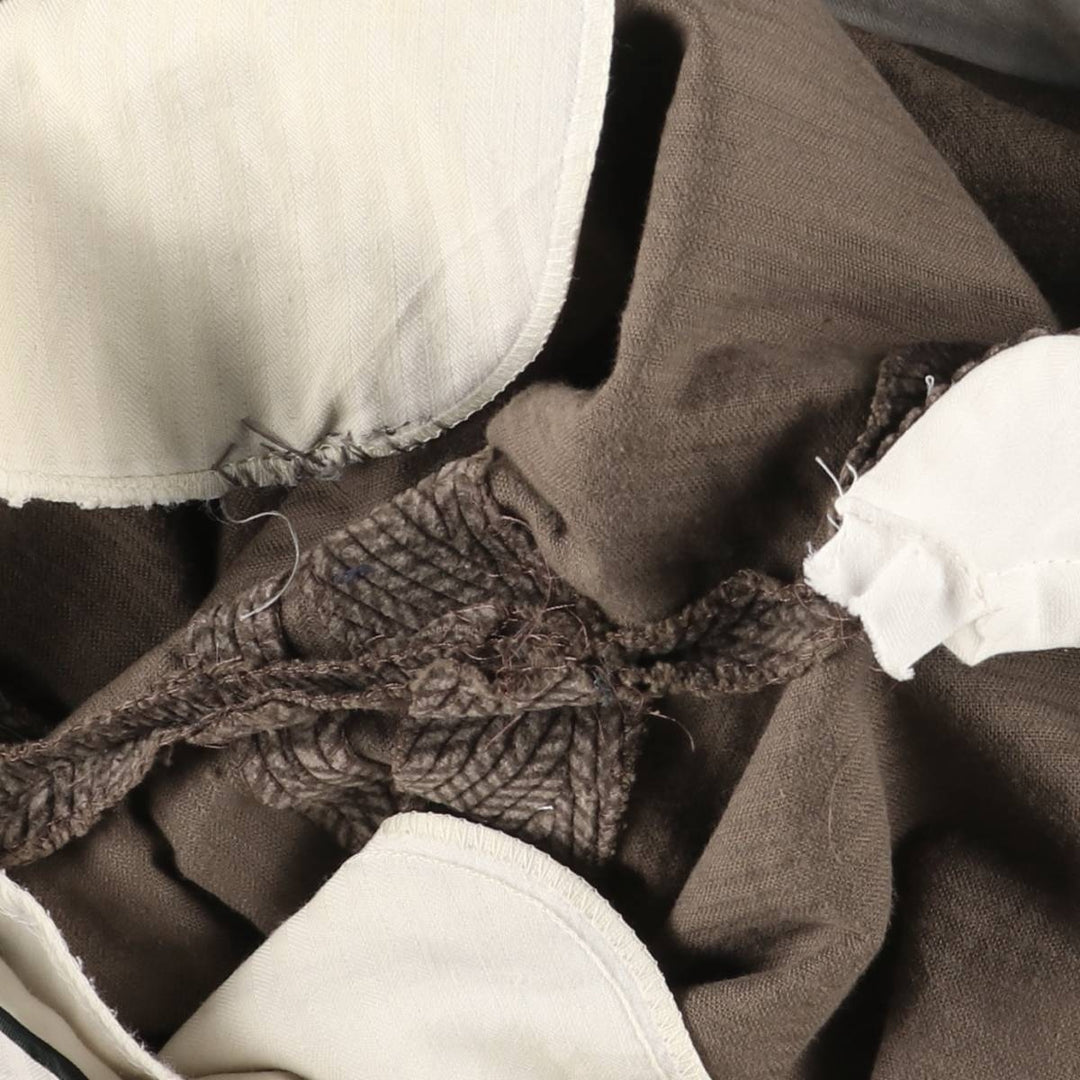 NASH Wide Ribbed Two-Pleated Corduroy Pants, Men's Size 36 cotton brown type Vintage Second Hand