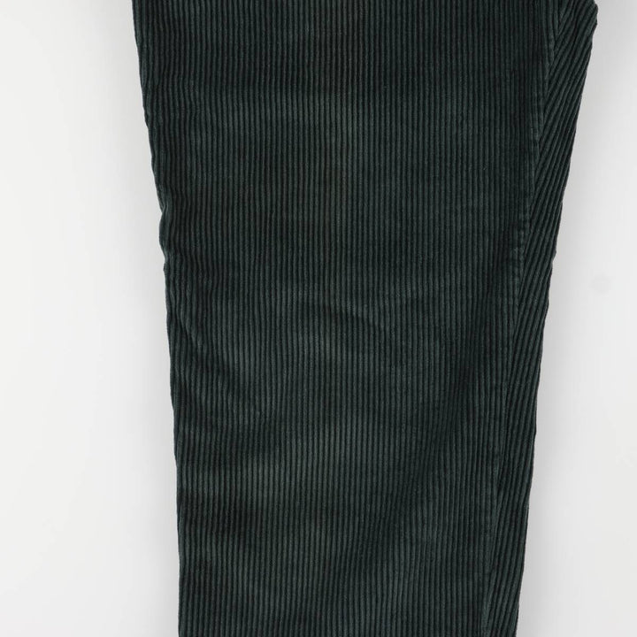90'S Dockers Two-pleat Corduroy Pants, Made in USA, Men's, Size 36, Vintage unclear green type Vintage Second Hand