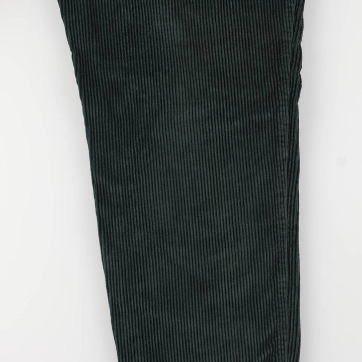 90'S Dockers Two-pleat Corduroy Pants, Made in USA, Men's, Size 36, Vintage unclear green type Vintage Second Hand