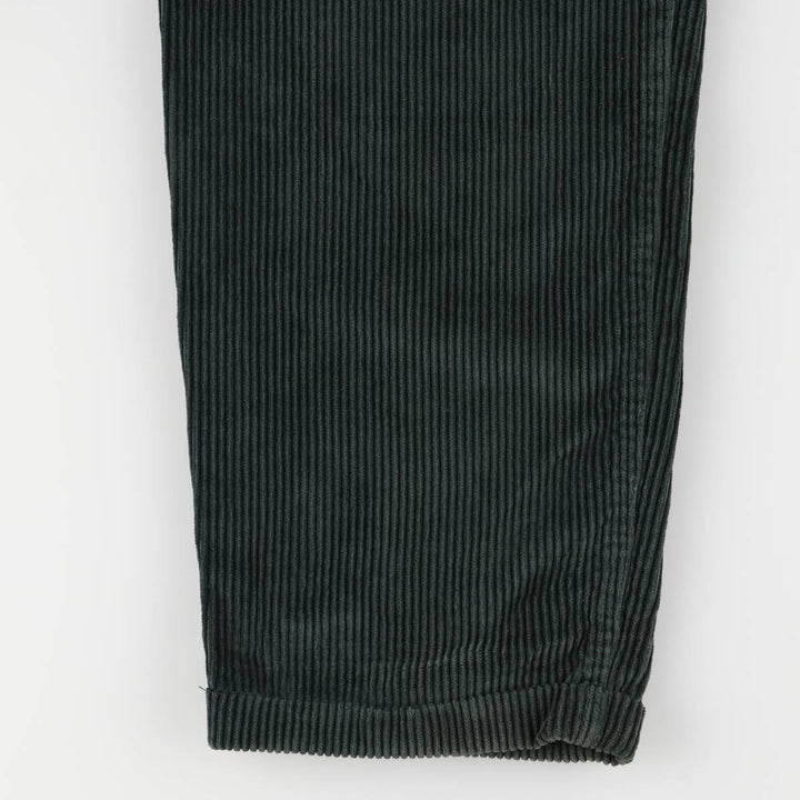 90'S Dockers Two-pleat Corduroy Pants, Made in USA, Men's, Size 36, Vintage unclear green type Vintage Second Hand