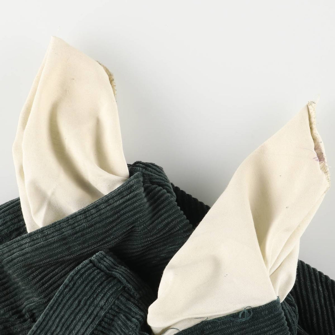 90'S Dockers Two-pleat Corduroy Pants, Made in USA, Men's, Size 36, Vintage unclear green type Vintage Second Hand