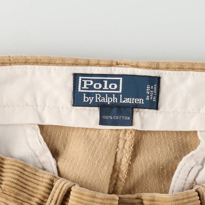 Ralph Lauren POLO by Ralph Lauren wide-ribbed corduroy pants, men's size W33 cotton brown type Vintage Second Hand