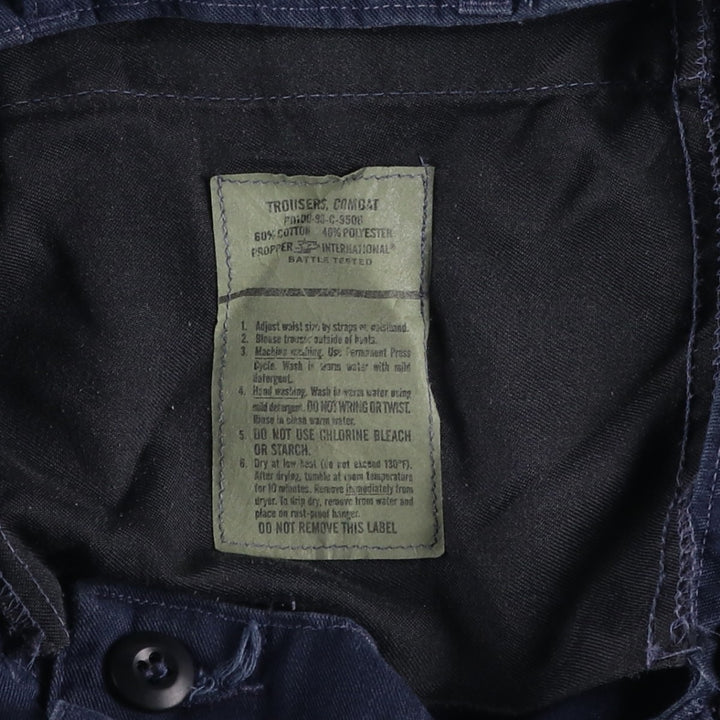 90'S Civilian PROPPER Double Knee Military Cargo Pants, Medium-Regular, Men's Size M cotton navy blue type Vintage Second Hand