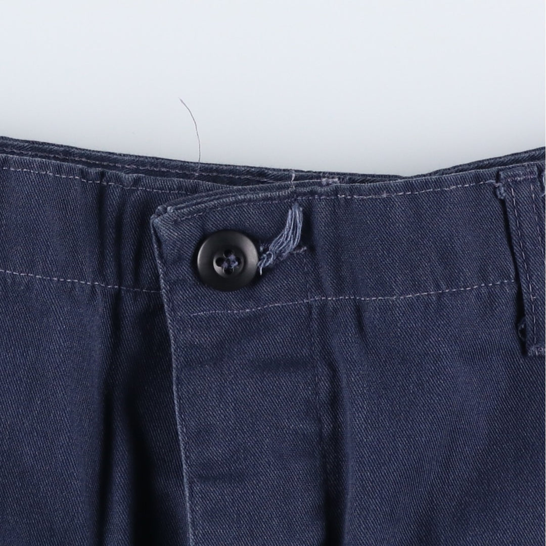 90'S Civilian PROPPER Double Knee Military Cargo Pants, Medium-Regular, Men's Size M cotton navy blue type Vintage Second Hand