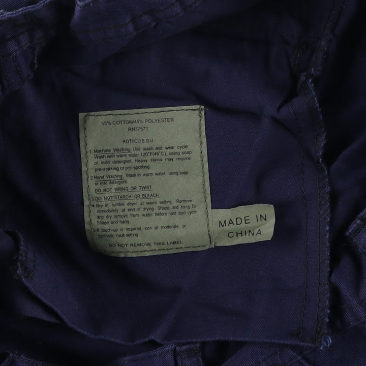 Civilian Rothco Military Cargo Pants, Medium-Short Length, Men's Size M cotton navy blue type Vintage Second Hand